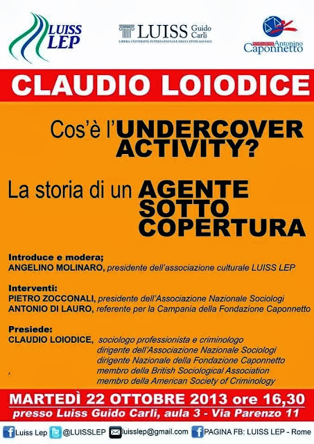 Next Tuesday, 22/10, Claudio Loiodice will deliver a lecture at LUISS Guido Carli University in Rome